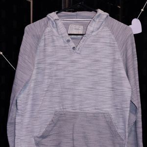 Alexander Julian Grey and White Cotton Hoodie